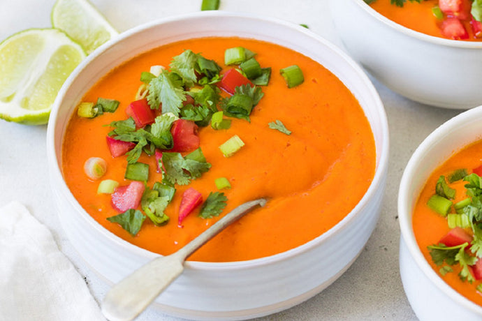 Sweet Potato Nacho Soup