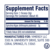 Incarcat o imagine in galerie previzualizare - Spirulina cultivata in SUA, 135 g, Vimergy®
