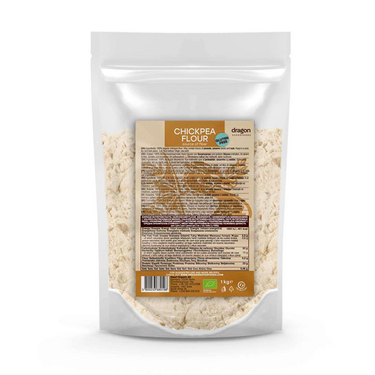 Organic chickpea flour, 200 g/1 kg.