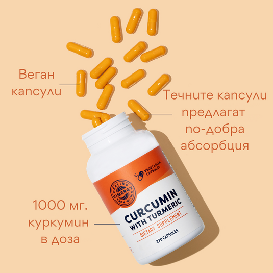 Curcumin cu turmeric, 270 capsule, Vimergy®