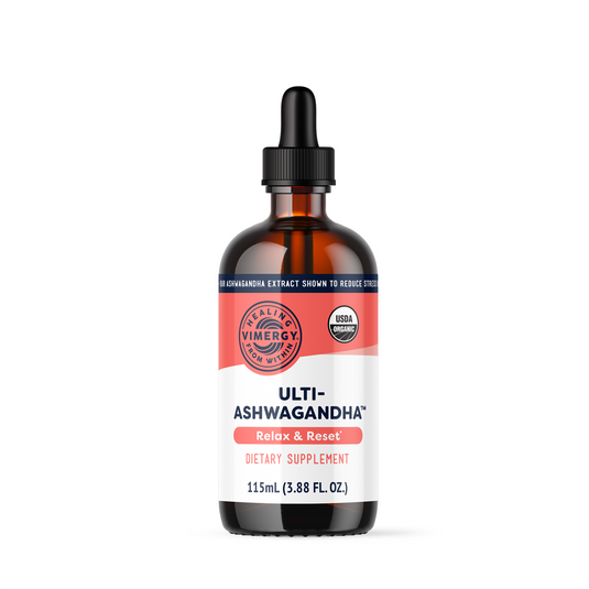 Ulti-Ashwagandha organic, extract de KSM-66, 115 ml, Vimergy®