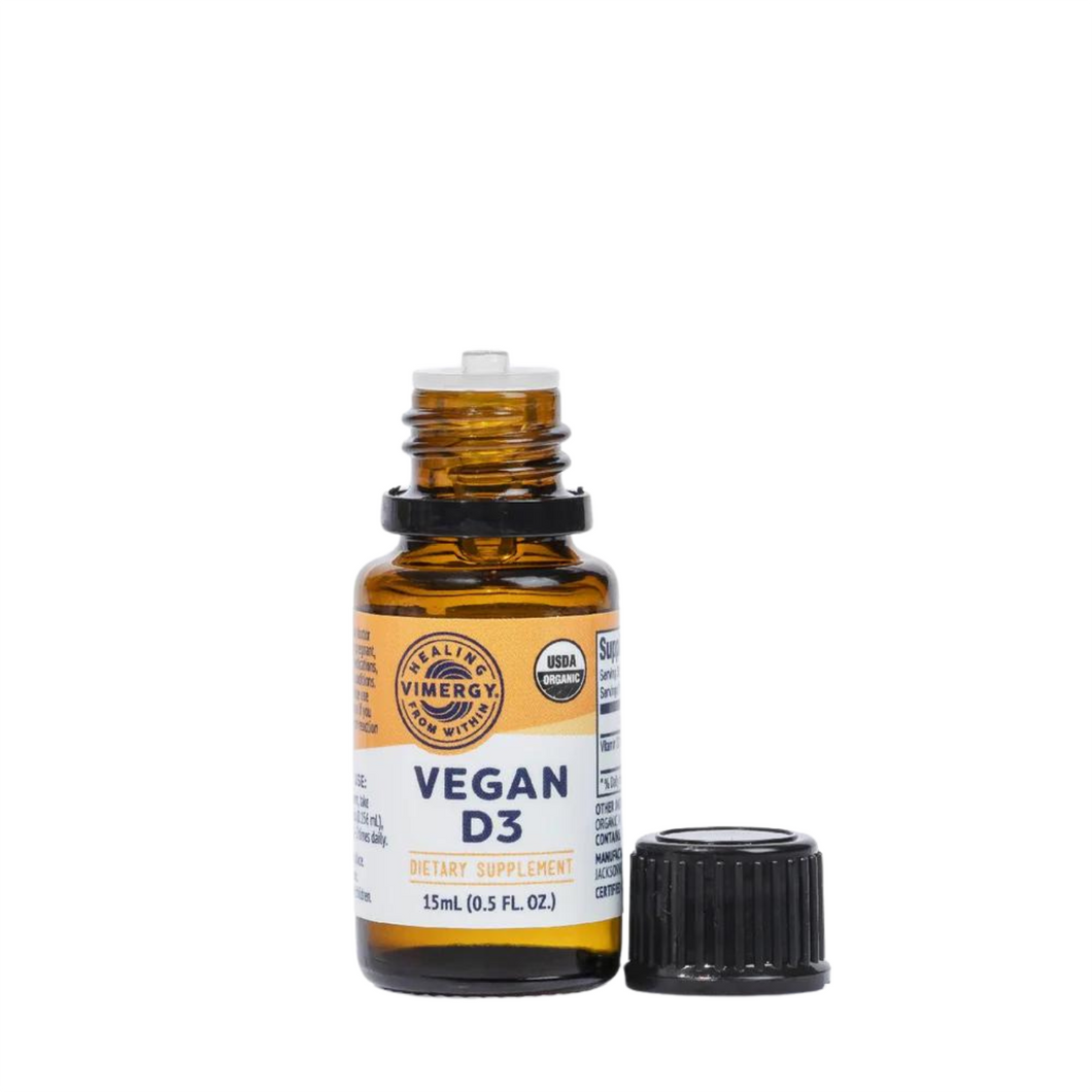 Organic Vegan D3, lichid, 15 ml, Vimergy®