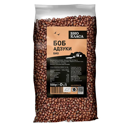 Fasole Adzuki bio 500 g.