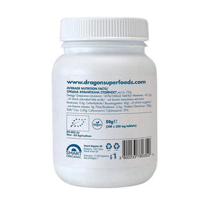 Tablete de spirulinа albastrа organicа, 50 g. (200 comprimate x 250 mg.)